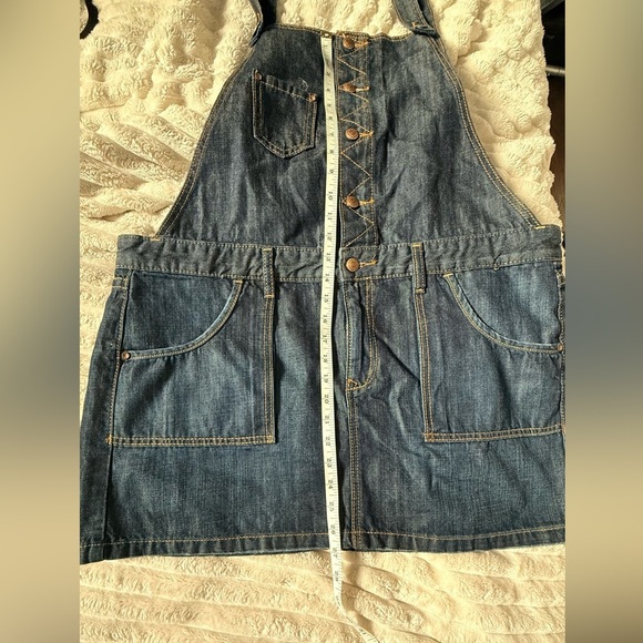 Old Navy Denim Jumpsuit with Yellow Stitching - Picture 5 of 5